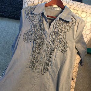 Women's Puli Grey Dress Button Down